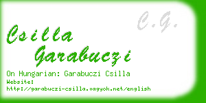 csilla garabuczi business card